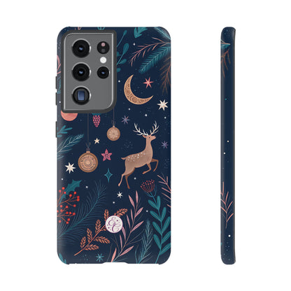 Boho Christmas Reindeer Tough Phone Case