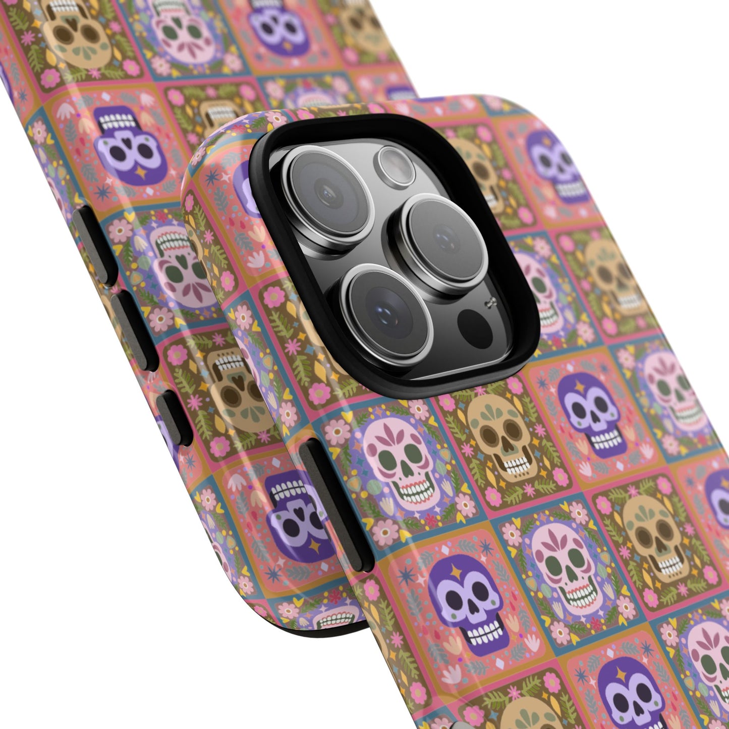 Sugar Skull Pattern Tough Phone Case