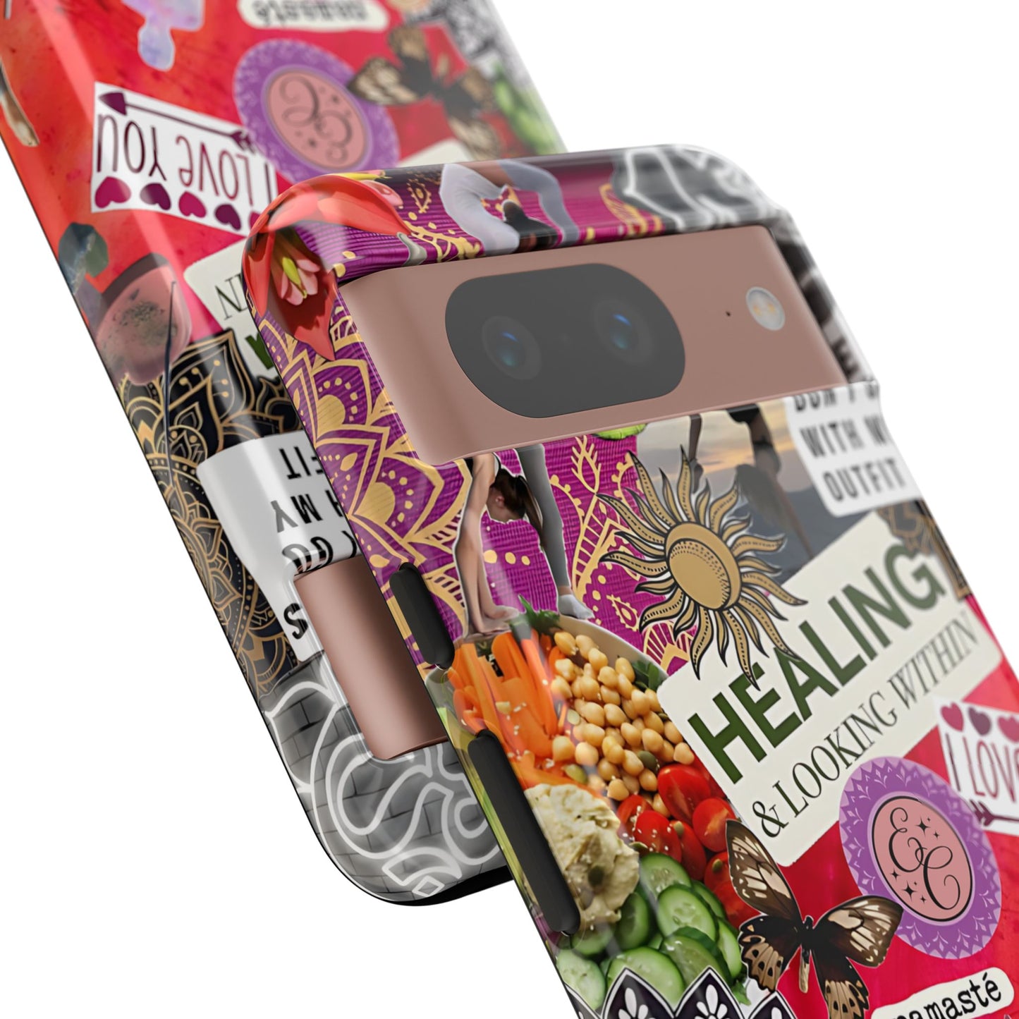 Yoga and Meditation Collage Tough Phone Case