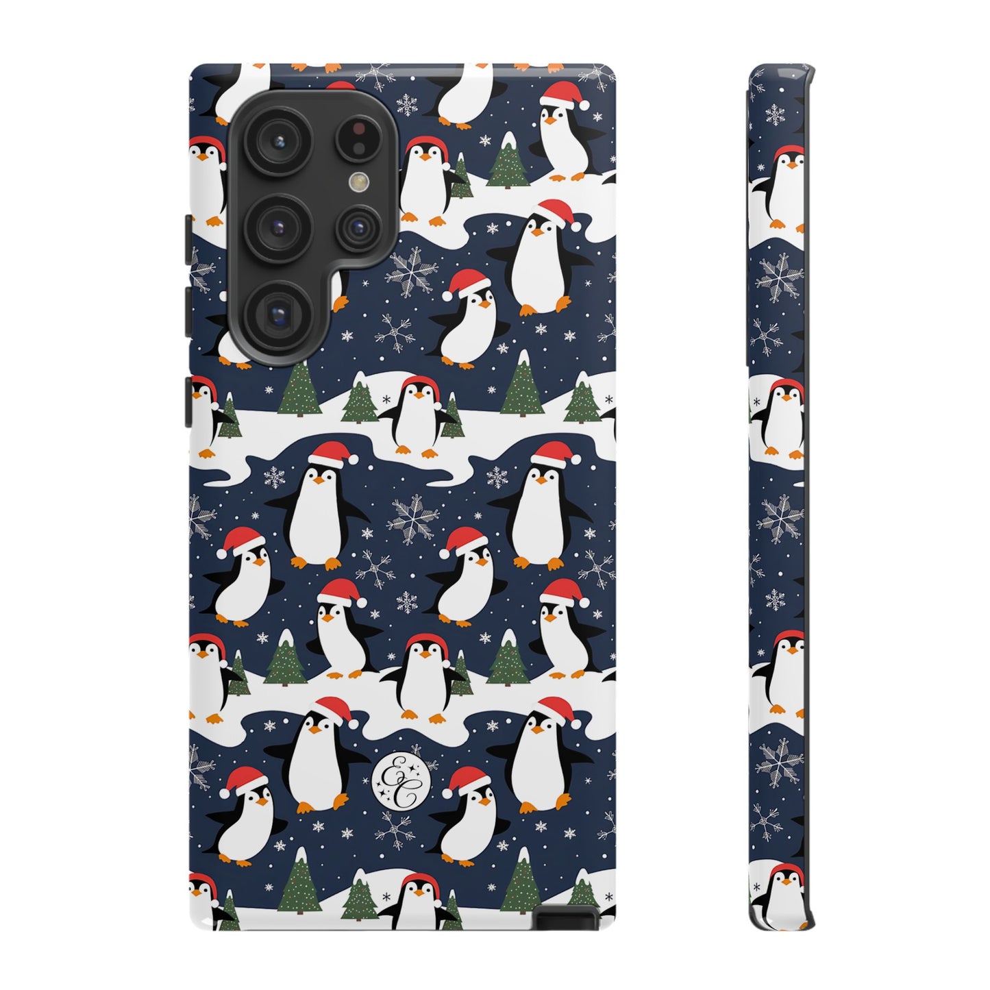 Cute Penguin Christmas Pattern Tough Phone Case