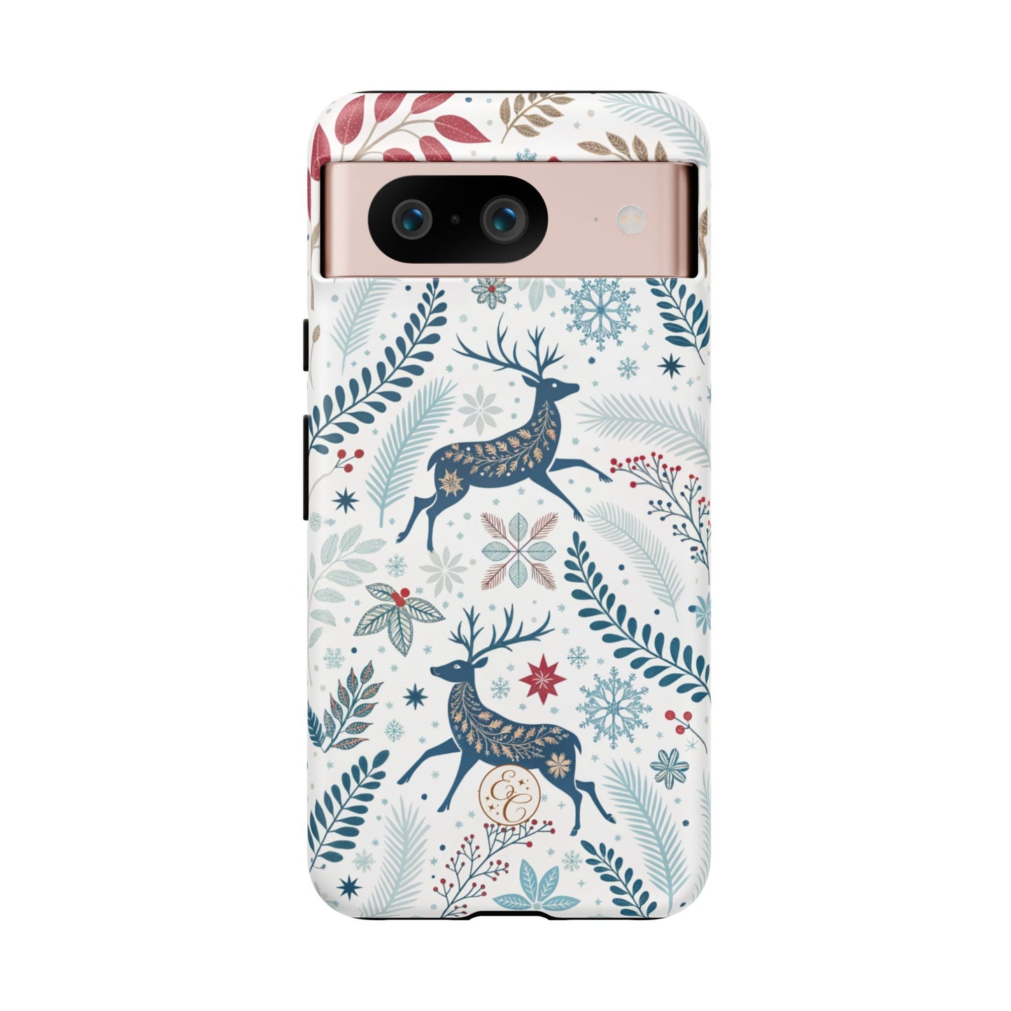 Blue Winter Deer Tough Phone Case