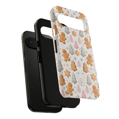Christmas Gingerbread Man Pattern Tough Phone Case