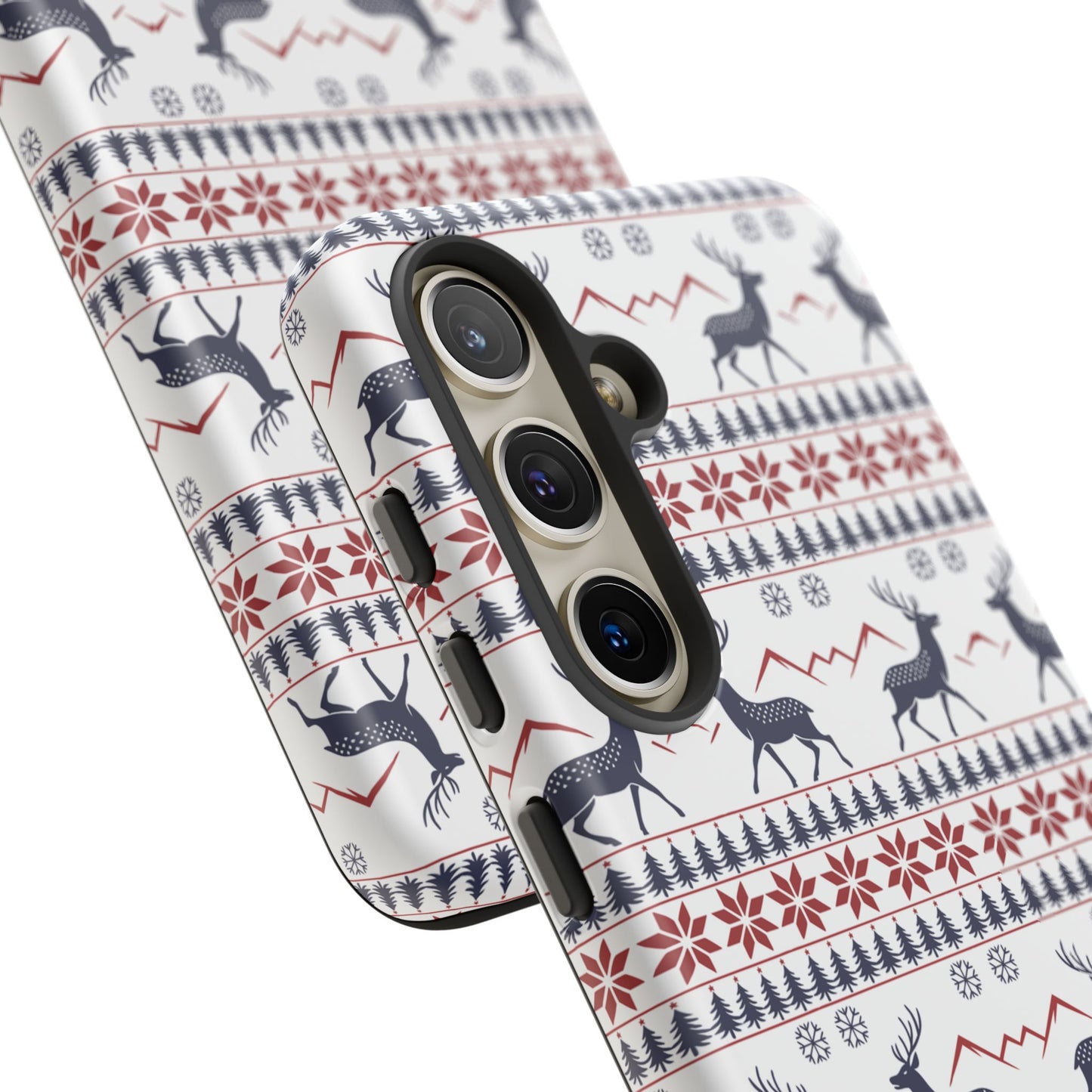 Christmas Reindeer Pattern Tough Phone Case