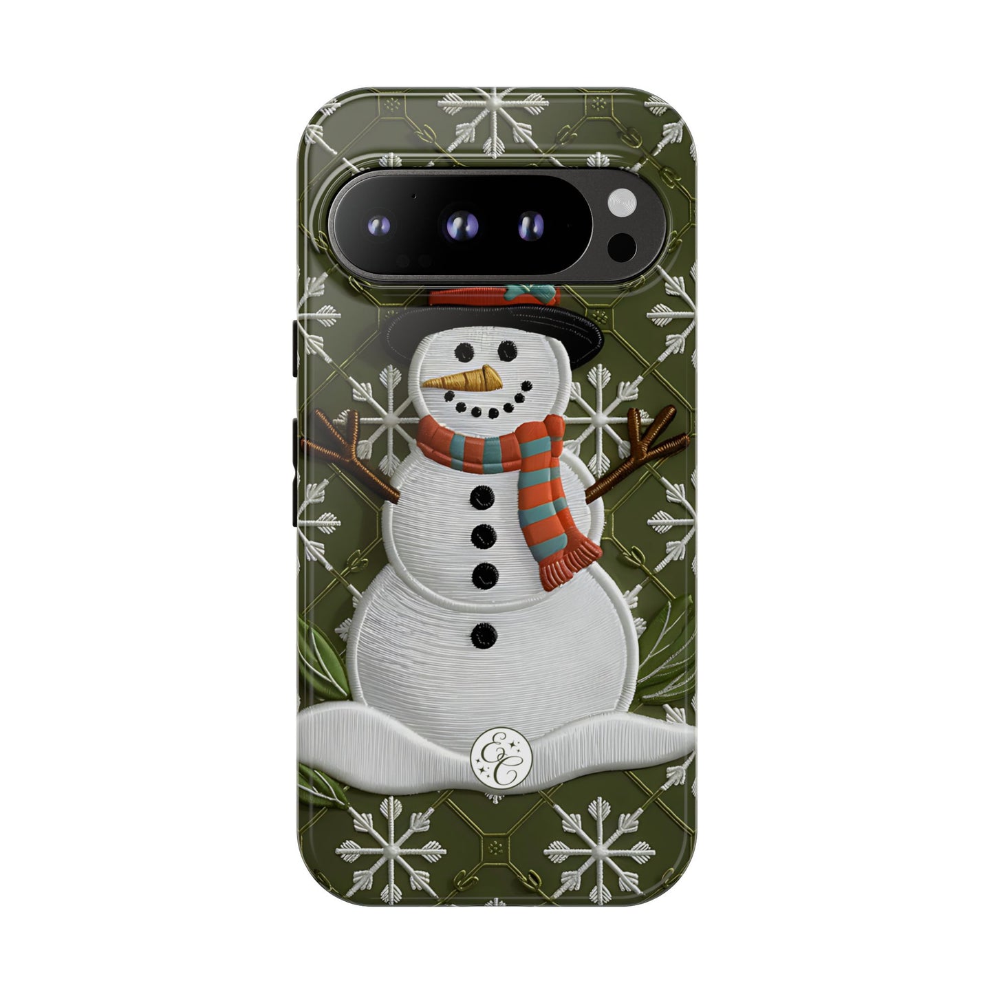 Christmas Snowman Tough Phone Case