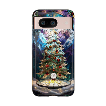 Christmas Tree Stained Glass Tough Phone Case