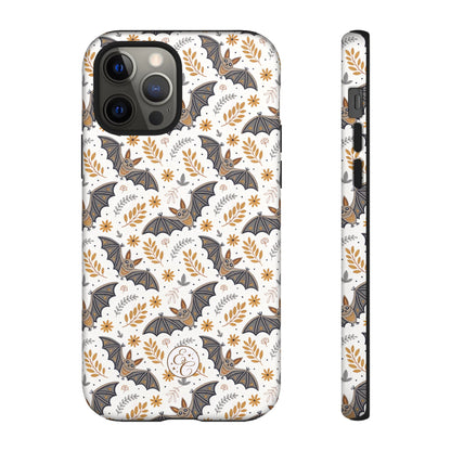 Boho Bat Pattern Halloween Phone Case