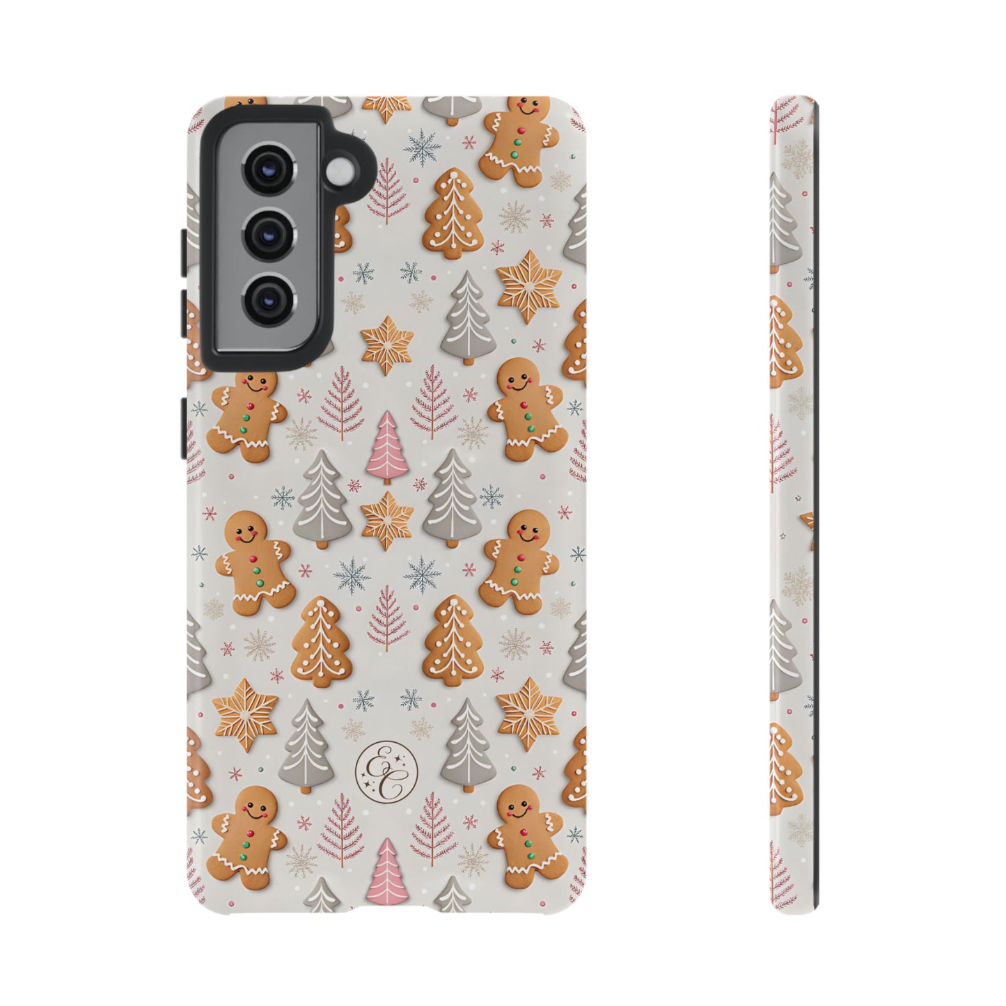 Christmas Gingerbread Man Pattern Tough Phone Case