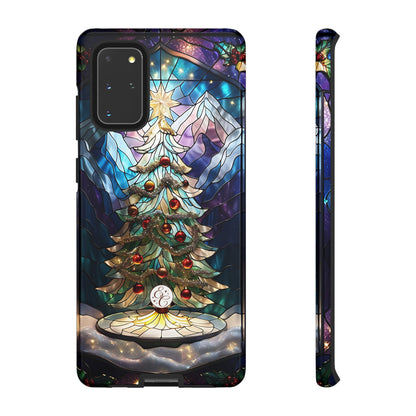 Christmas Tree Stained Glass Tough Phone Case