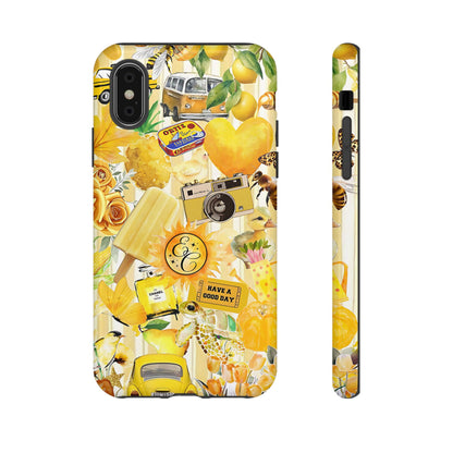 Yellow Aesthetic Collage Tough Phone Case