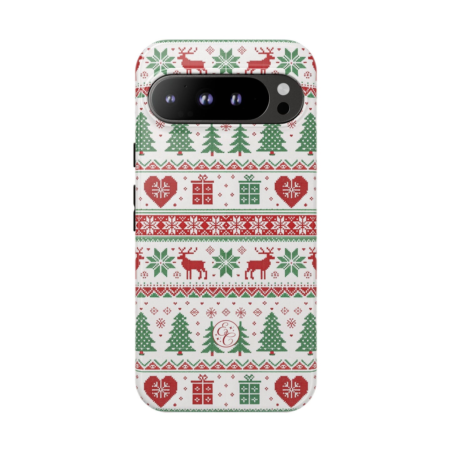 Ugly Christmas Sweater Pattern Tough Phone Case