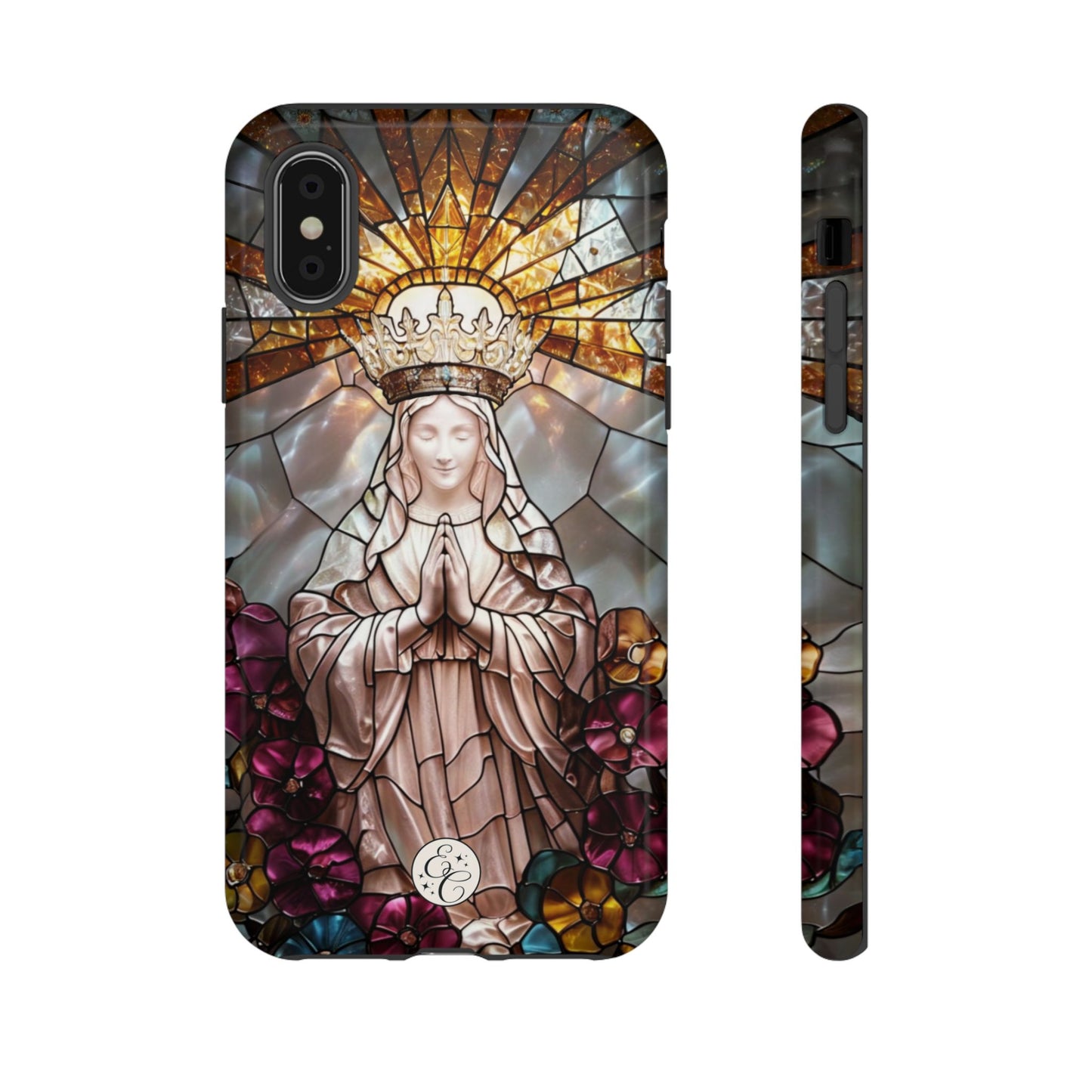 Virgin Mary Stained Glass Tough Phone Case