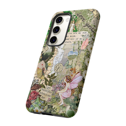 Vintage Botanical Collage Tough Phone Case
