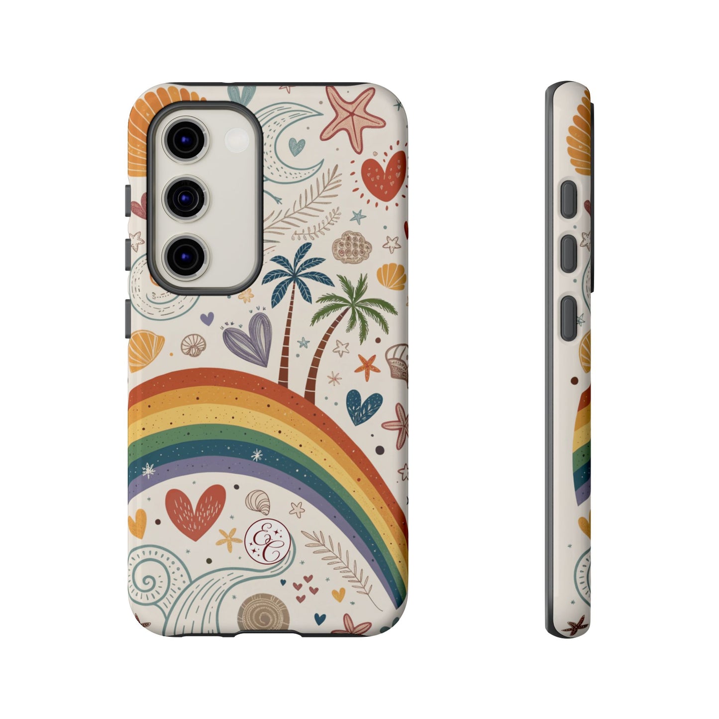 Rainbow Pride Boho Beach Tough Phone Case