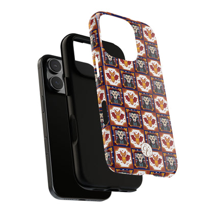 Dracula & Bat Pattern Halloween Phone Case