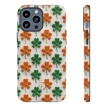 Lucky Shamrock Pattern Tough Phone Case