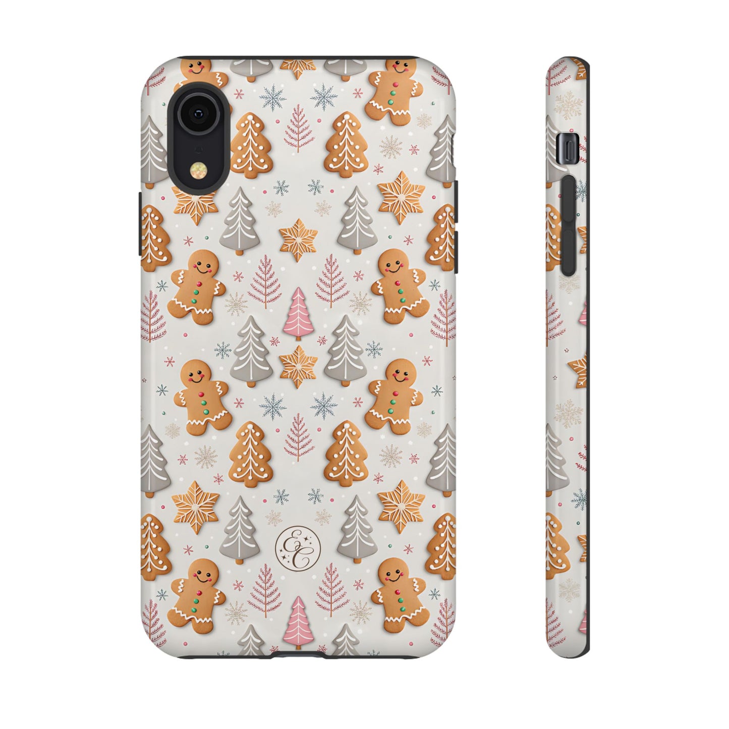 Christmas Gingerbread Man Pattern Tough Phone Case