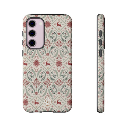 Red Reindeer Christmas Pattern Phone Case