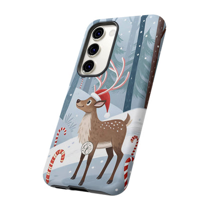 Reindeer in Winter Wonderland Tough Phone Case