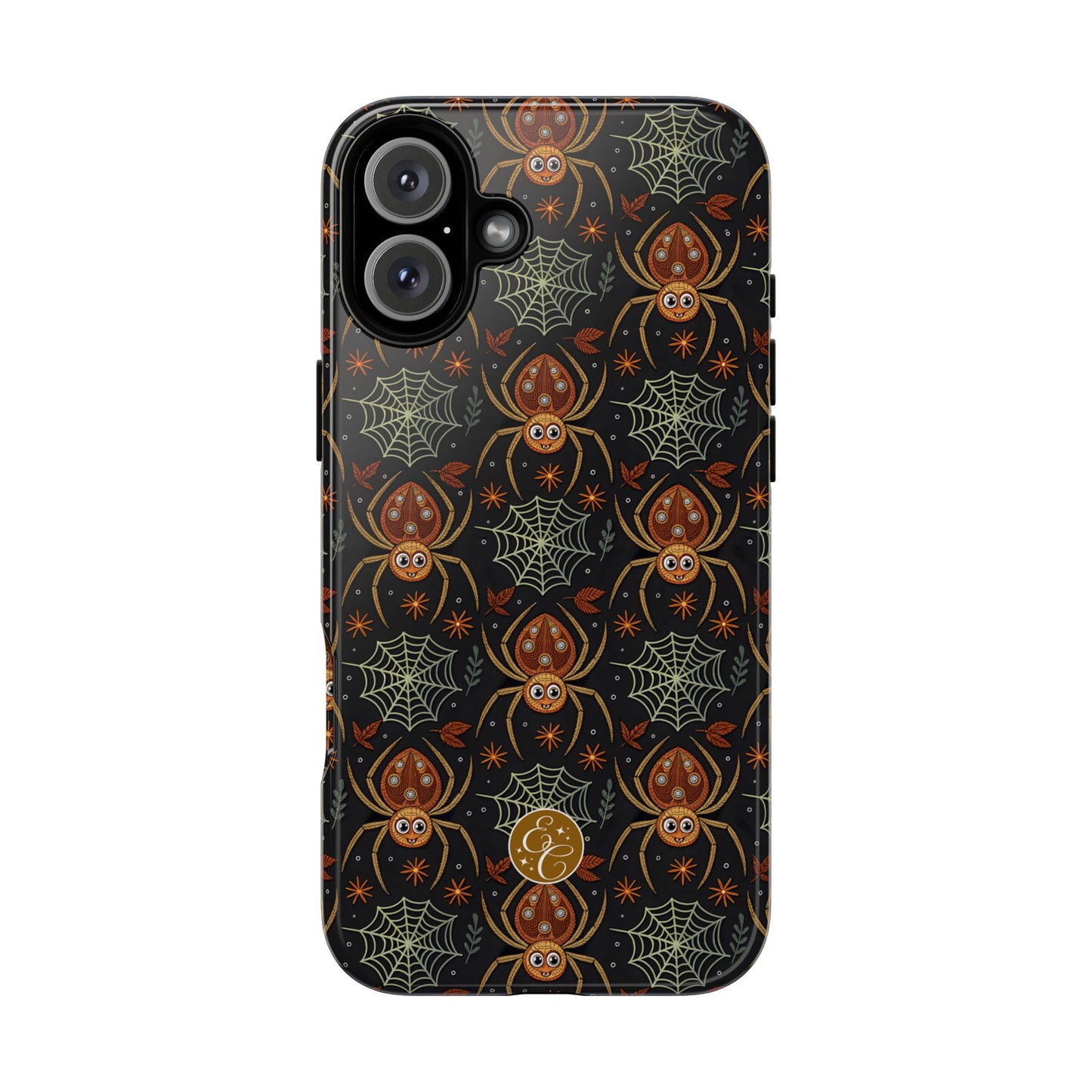 Boho Halloween Spider Pattern Tough Phone Case
