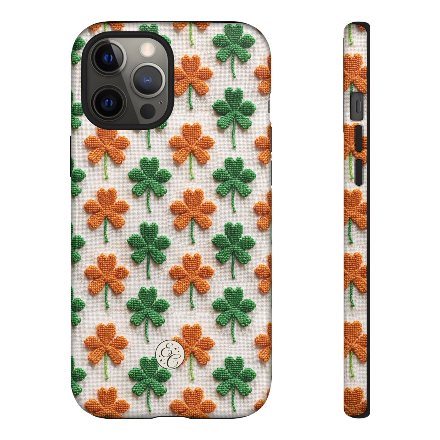 Lucky Shamrock Pattern Tough Phone Case