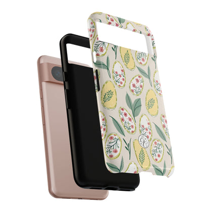 Floral Easter Egg Pattern Tough Phone Case