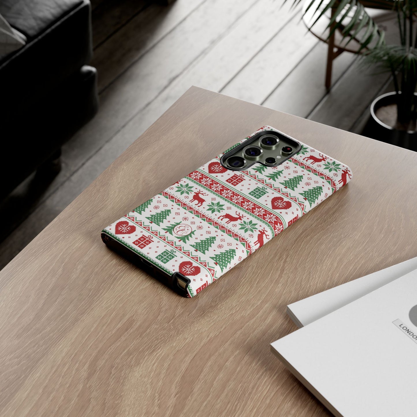 Ugly Christmas Sweater Pattern Tough Phone Case