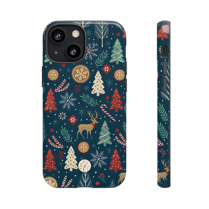 Christmas Holiday Pattern Tough Phone Case
