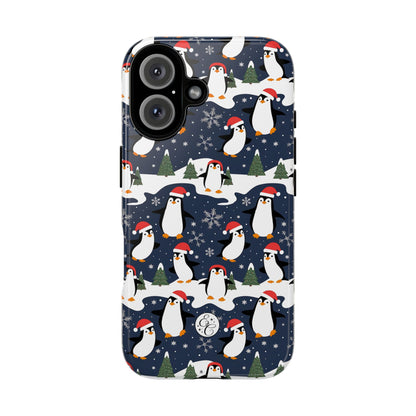 Cute Penguin Christmas Pattern Tough Phone Case