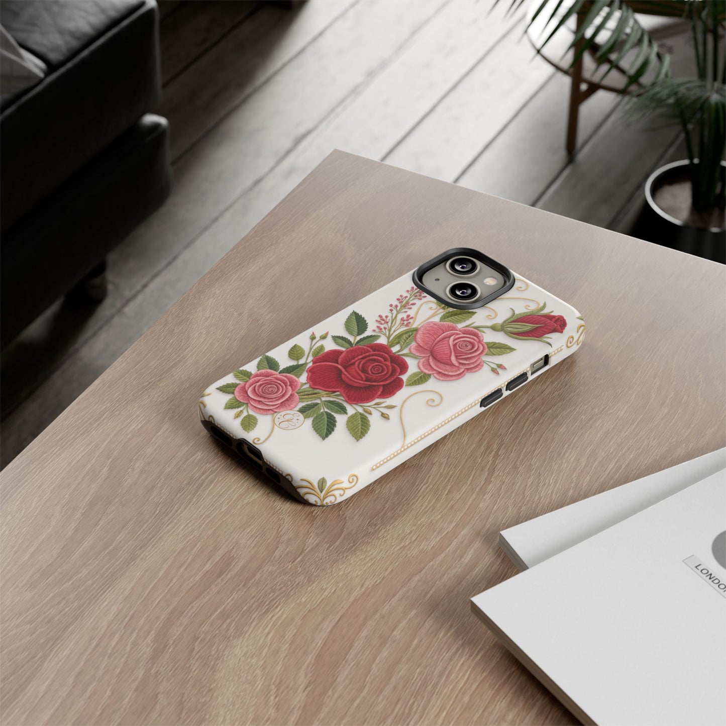 Elegant Rose Garden Tough Phone Case