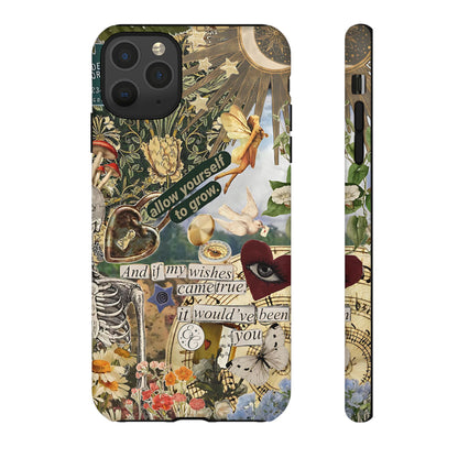 Vintage Cottage Collage Tough Phone Case