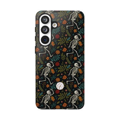 Halloween Boho Skeleton Pattern Tough Phone Case