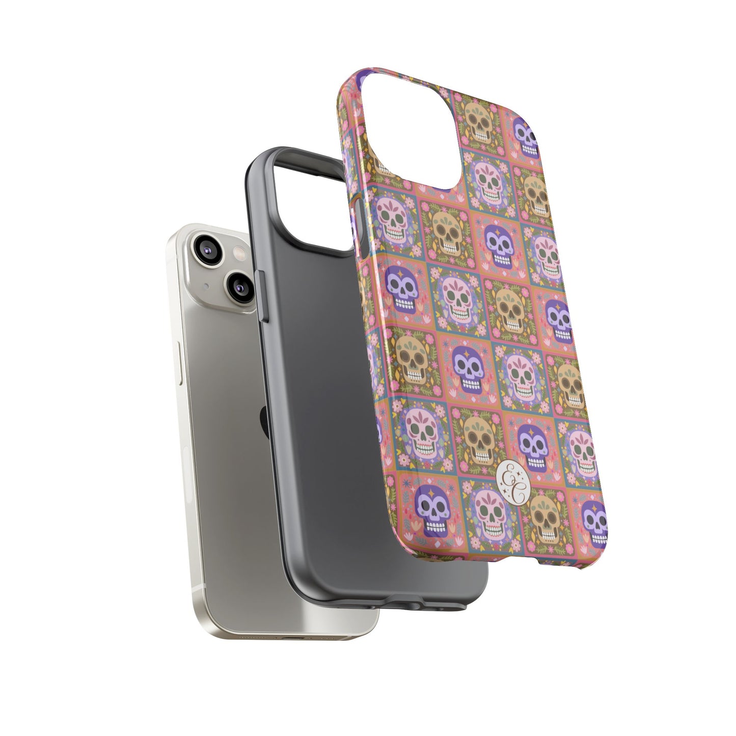 Sugar Skull Pattern Tough Phone Case