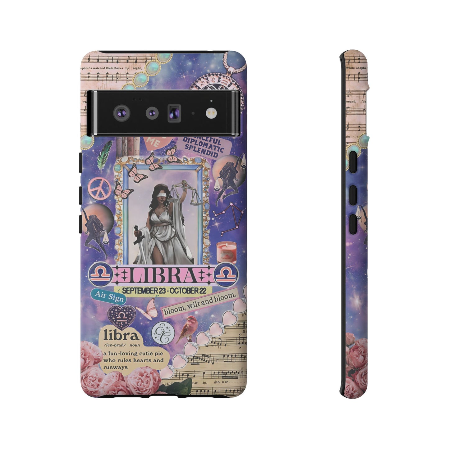 Libra Zodiac Star Sign Tough Phone Case