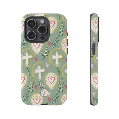 Christian Cross Boho Pattern Tough Phone Case