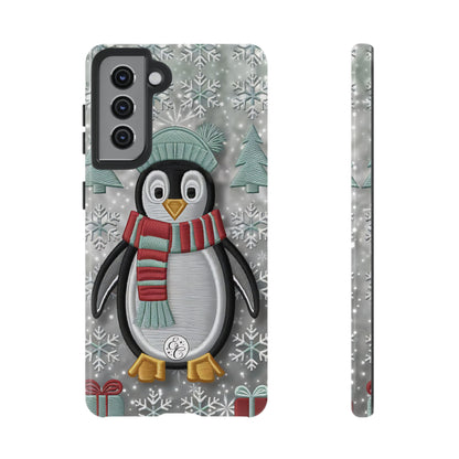 Cute Christmas Penguin Tough Phone Case