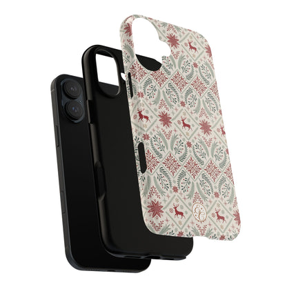 Red Reindeer Christmas Pattern Phone Case