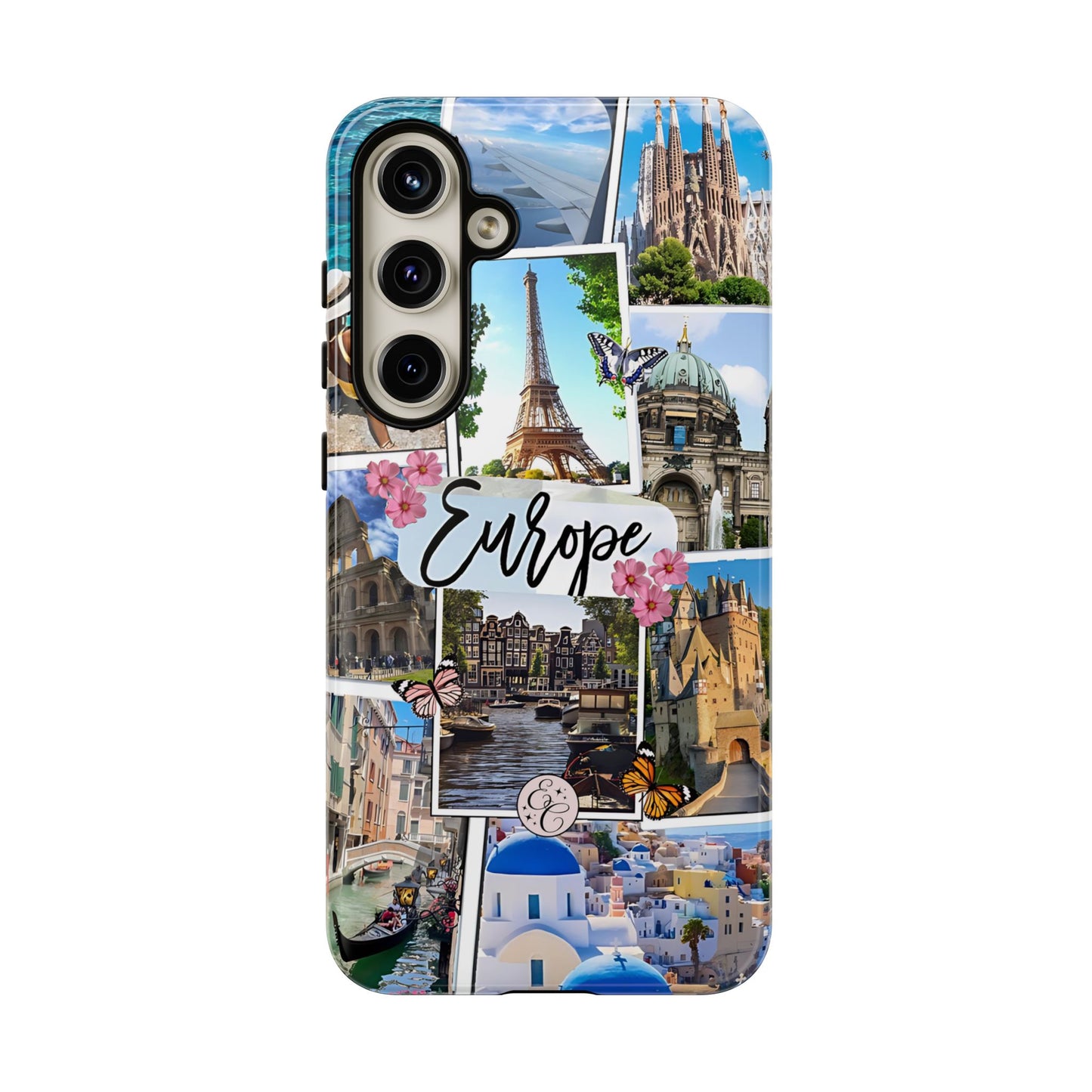 Europe Travel Collage Tough Phone Case