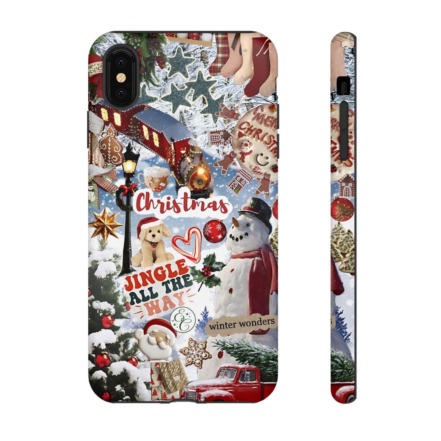 Christmas Holiday Collage Tough Phone Case