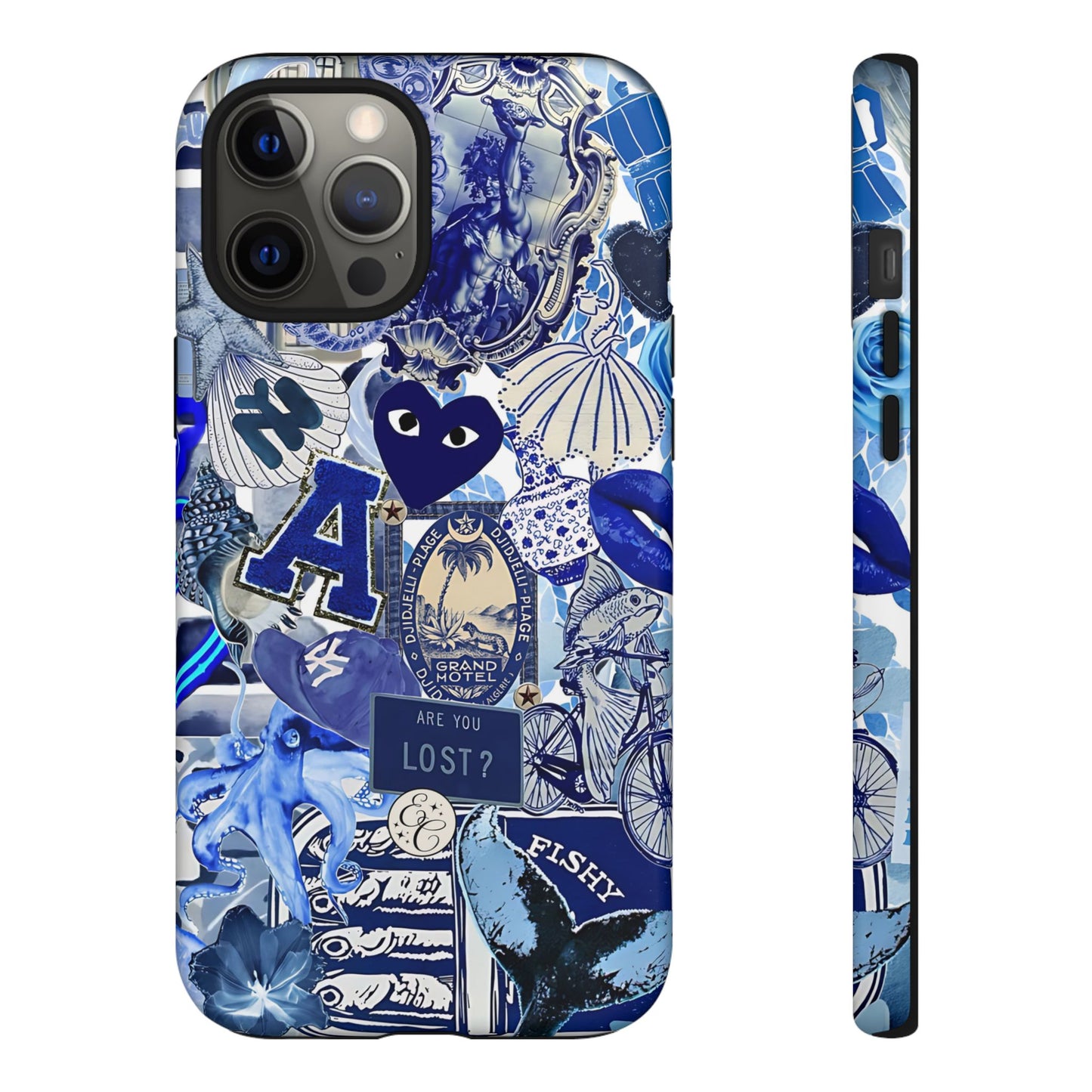 Blue Collage Tough Phone Case