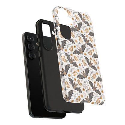 Boho Bat Pattern Halloween Phone Case