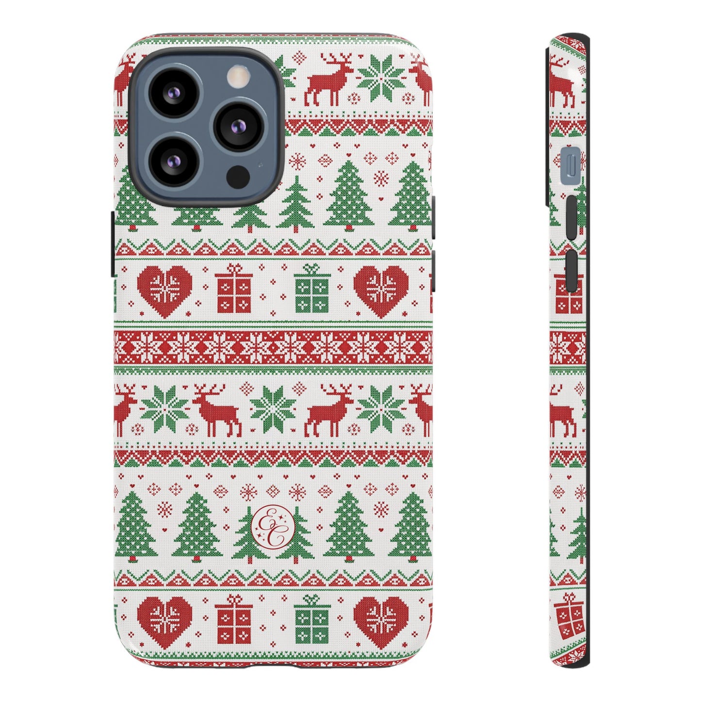 Ugly Christmas Sweater Pattern Tough Phone Case