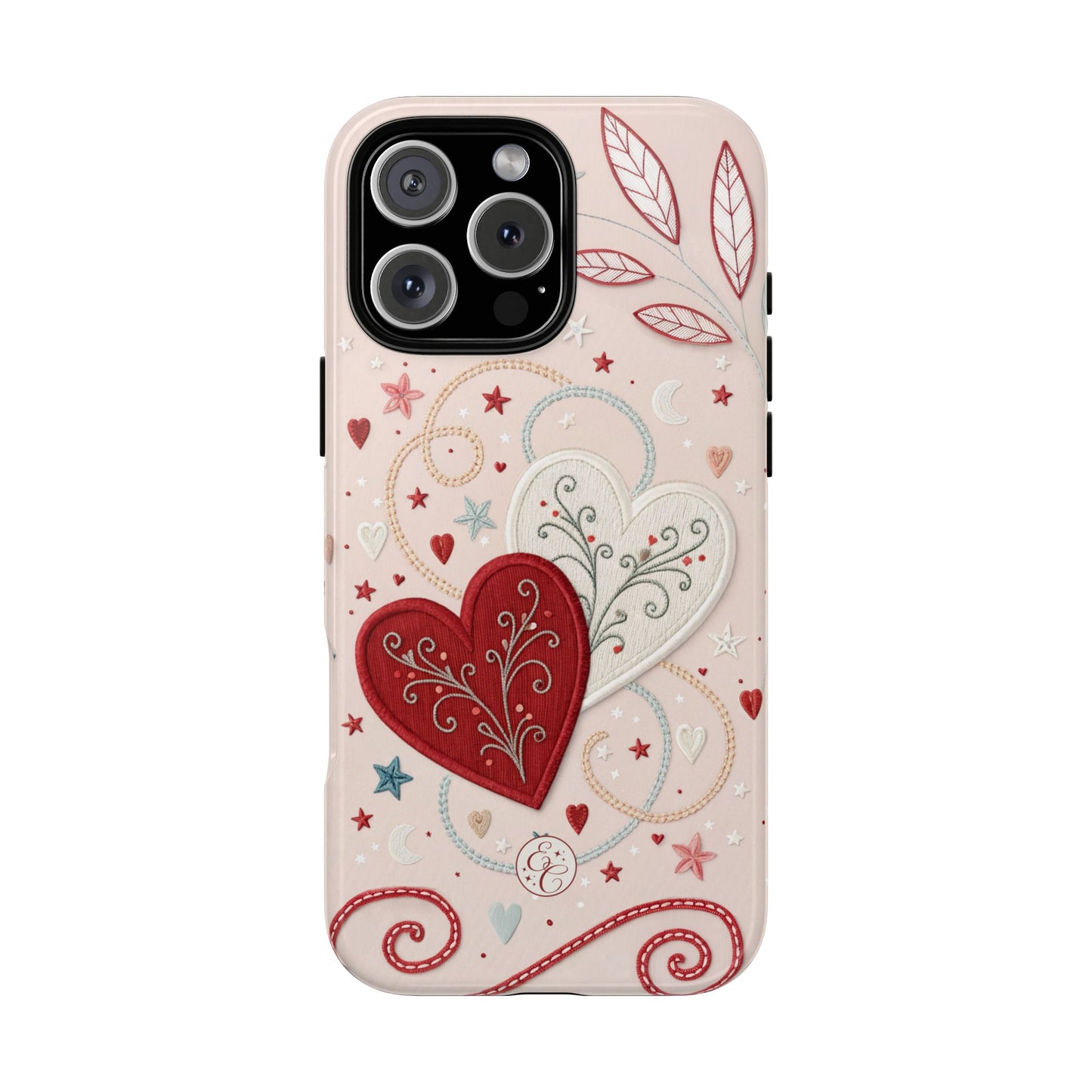 Interlinked Hearts Tough Phone Case