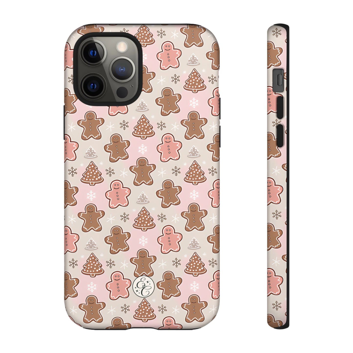 Gingerbread Men & Xmas Tree Pattern Tough Phone Case