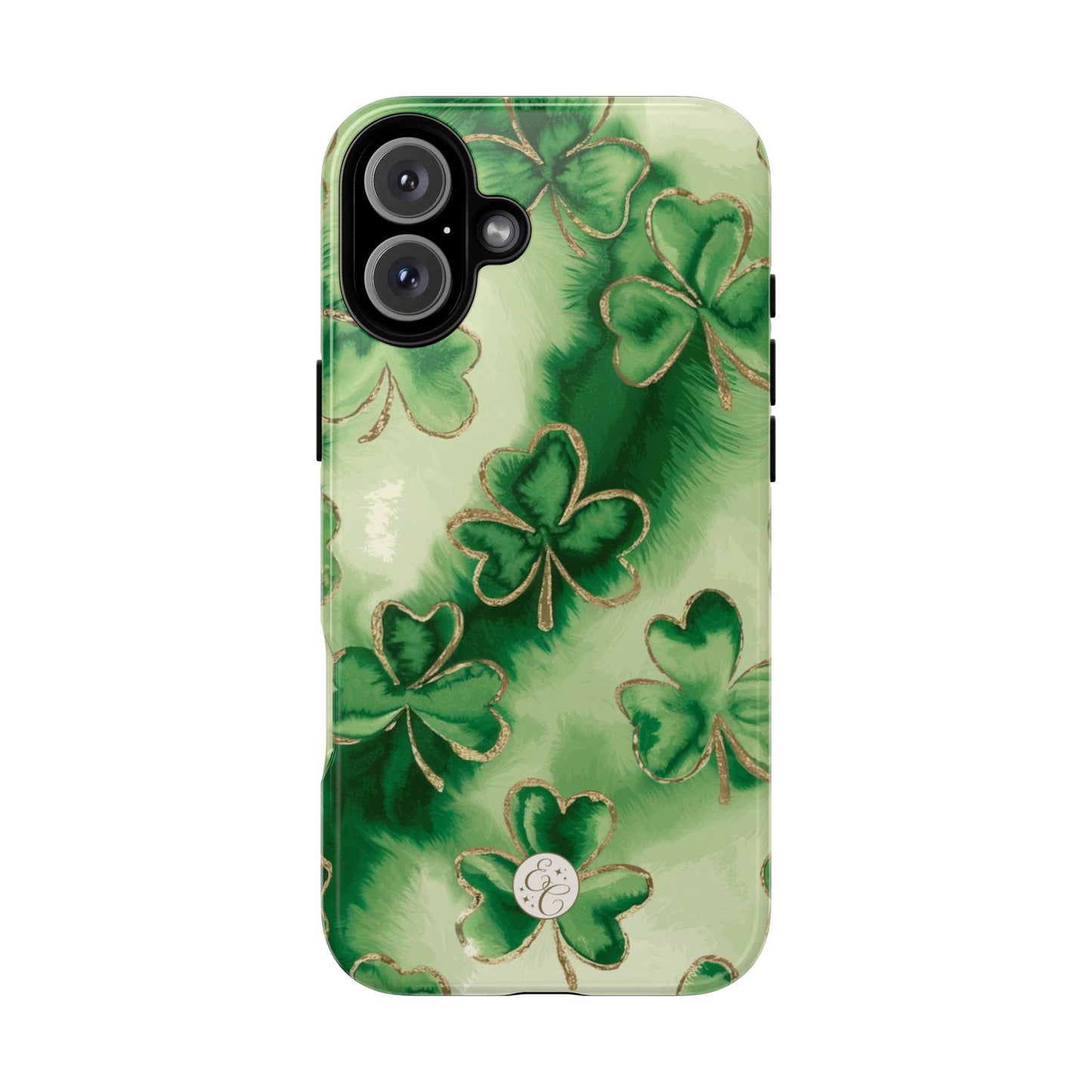 Shamrock Watercolor Pattern Tough Phone Case