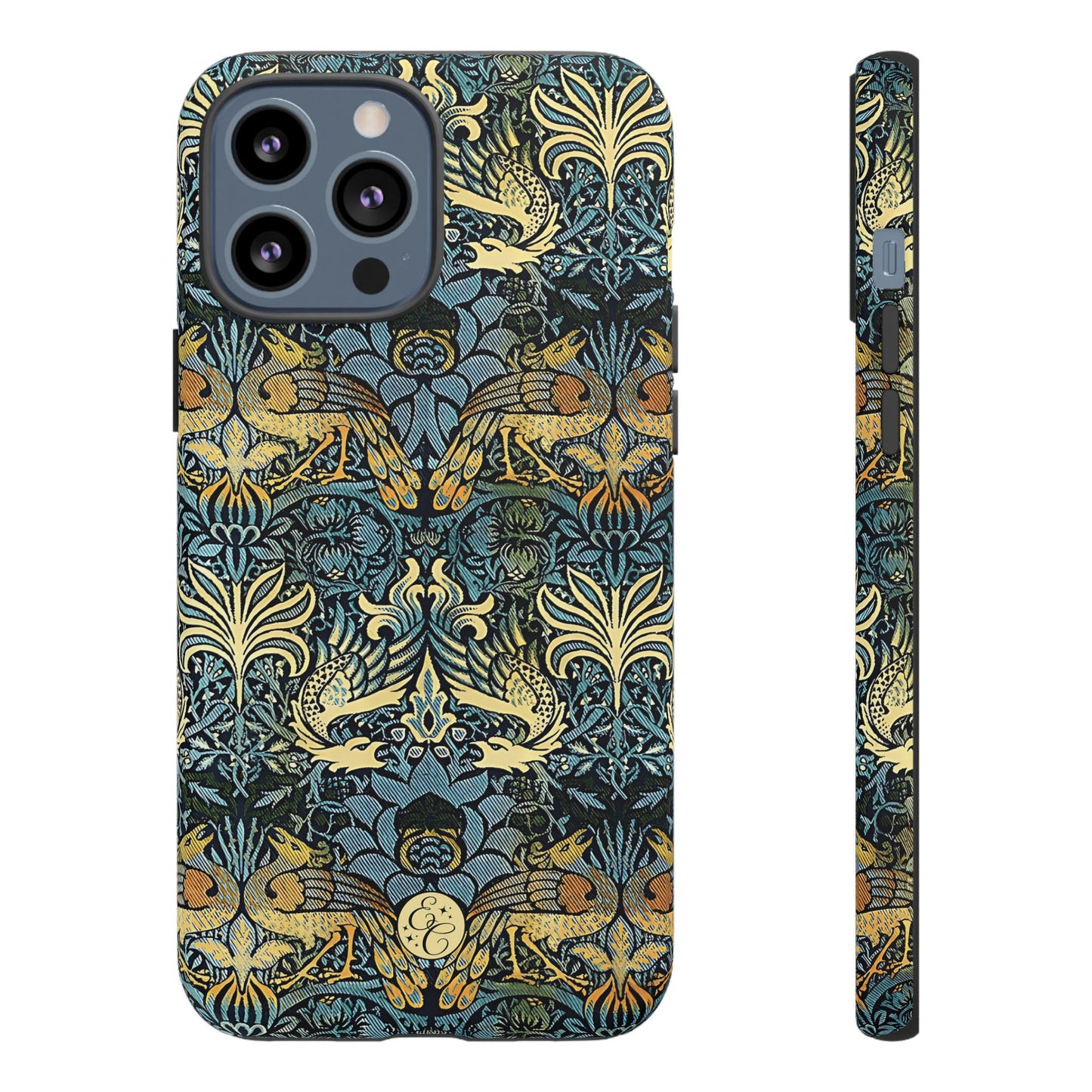 William Morris Peacock and Dragon Tough Phone Case