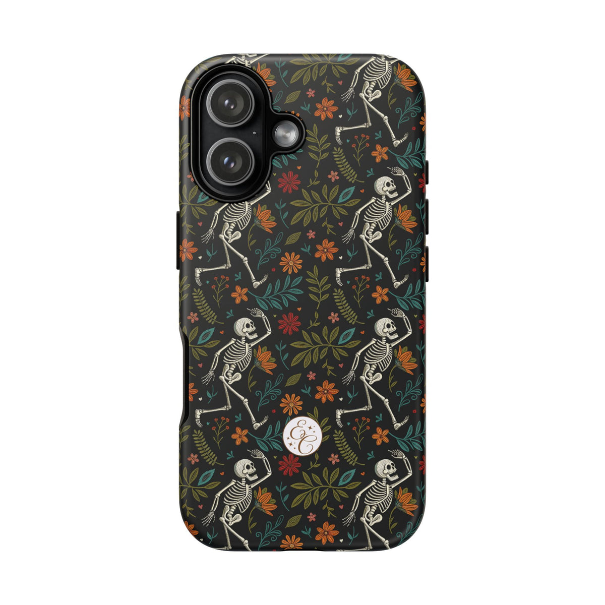 Boho Skeleton Pattern Halloween Phone Case