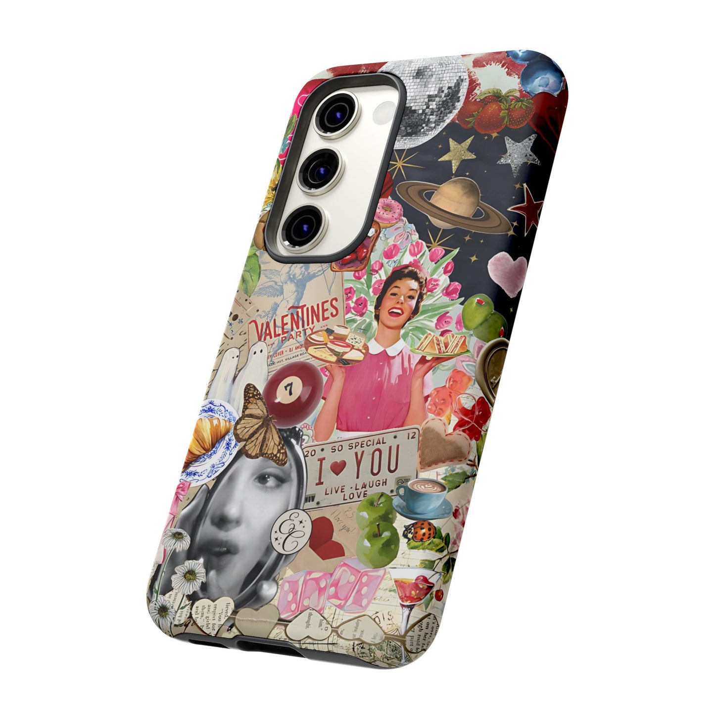 Retro Aesthetic Collage Art Tough Phone Case