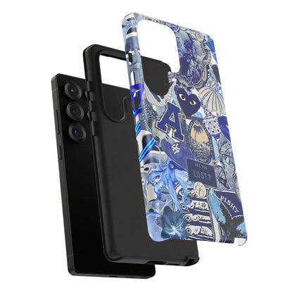 Blue Collage Tough Phone Case