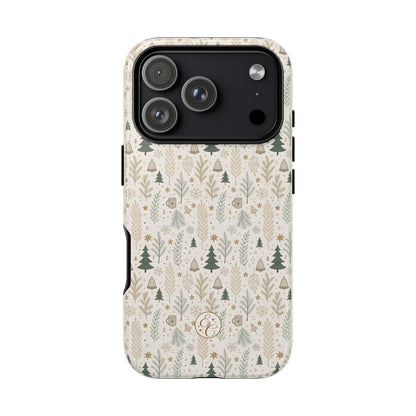 Boho Christmas Forest Tough Phone Case