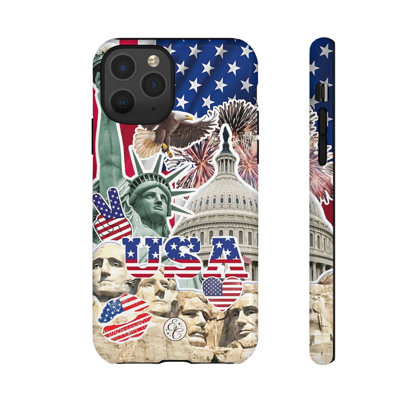 Patriotic USA Collage Tough Phone Case